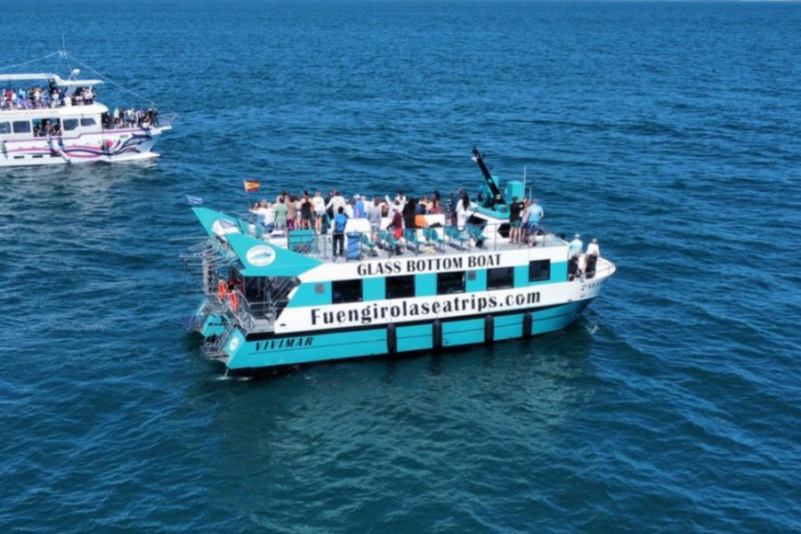 Catamaran at sea off Fuengirola